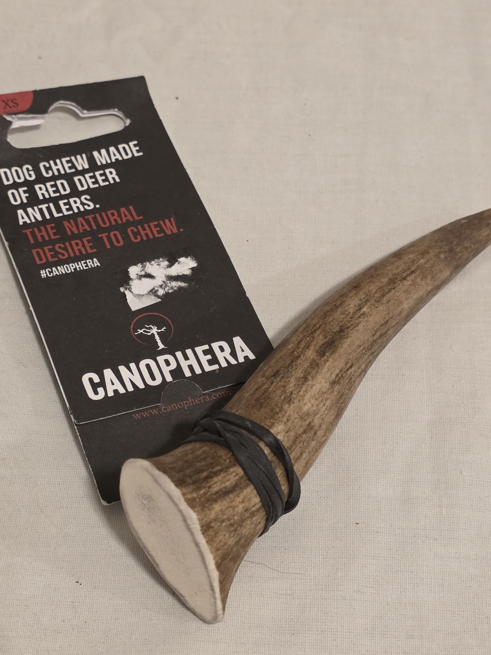 Canophera Red Antler Dog Chew XS 5" Dogs Up To 10lb Natural